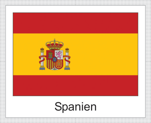Spanien | Aufkleber mit weissem Design