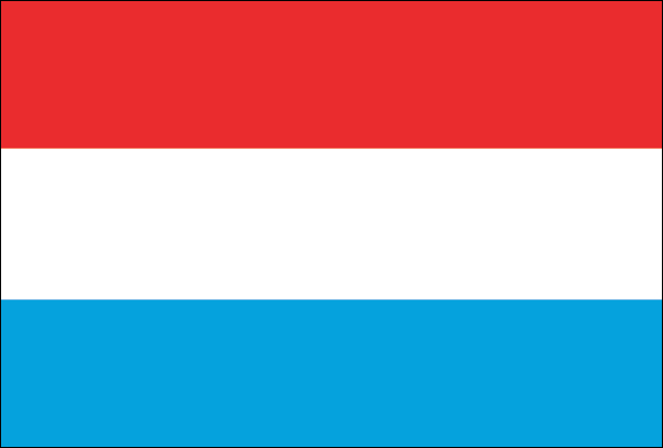 Luxemburg | Flagge -gleiche Größe