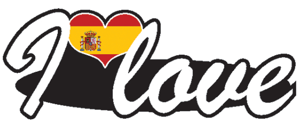 Aufkleber- I love Spanien