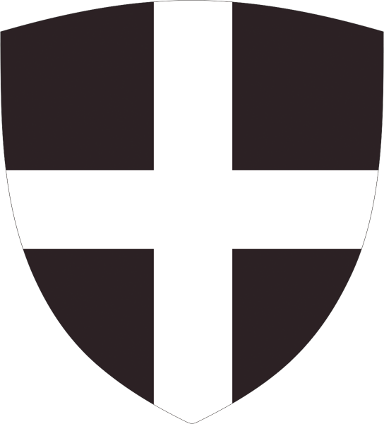 Cornwall | Flagge -wappenförmig
