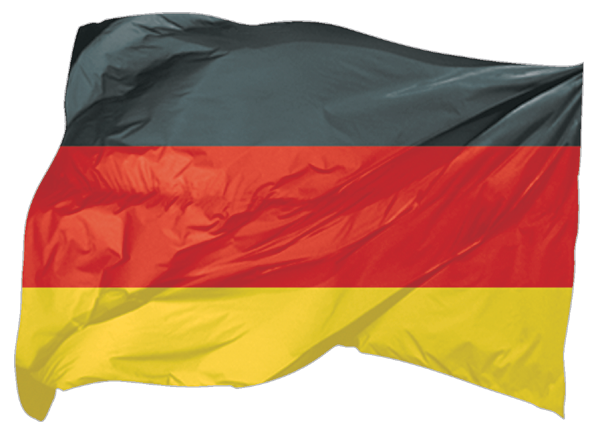 Deutschland | wehende Flagge als Aufkleber 