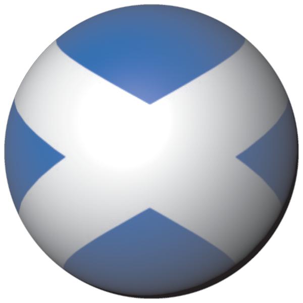 Schottland | Aufkleber in Kugelform