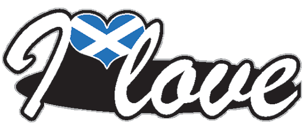 Aufkleber- I love Schottland