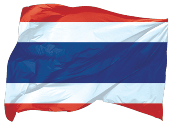 Wehende Flagge Thailand